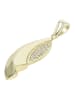 Adeliás Damen Anhänger aus 333 Gold mit Zirkonia in gold