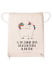 Mr. & Mrs. Panda Gym Bag Einhorn Stolzieren mit Spruch in Creme