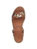 Tamaris Keilsandaletten in cognac comb