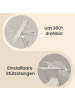 SONGMICS 2er-Set: Sonnenliege Sandy in Beige - (B)53 x (H)28.5 x (T)189 cm