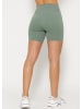 SASSYCLASSY Kurze Sportleggings in Grün
