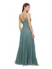 Vera Mont Chiffonkleid mit V-Ausschnitt in Cloudy Sky
