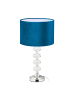 relaxdays Tischlampe in Blau - (H)47 x (D)26 cm