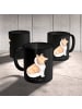 Mr. & Mrs. Panda Kaffeetasse Langhaar Collie Treue mit Spruch in Schwarz