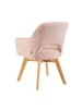 DUBI Möbel 2er-Set: Drehstuhl Mika-Mara in Rosa - (B)60 x (H)87 x  (T)65 cm