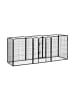 relaxdays Welpenauslauf in Schwarz - (B)76,5 x (H)100 x (T)235 cm