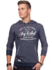 Sky Rebel Kapuzenpullover Hoodie Rebel ID1366 meliert in Anthrazit