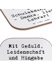 Mr. & Mrs. Panda Tassenuntersetzer Spruch Danke Lehrer mit Spruch in Weiß
