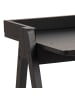 ebuy24 Schreibtisch Miso Schwarz 127 x 52 cm