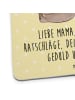 Mr. & Mrs. Panda Untersetzer Bär Kind mit Spruch in Gelb Pastell