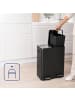 relaxdays Mülleimer in Schwarz - 2x 30 l