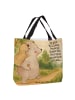 Mr. & Mrs. Panda Shopper Damen Papa Bär Design mit Spruch in Weiß