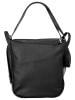 X-ZONE City-Rucksack echt Leder in schwarz