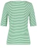 Gerry Weber T-Shirt 1/2 Arm in Vibr. Green/Offwhite Stripes