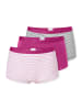 Schiesser Panty 955 Multi in weiß-schwarz gestreift, violett, weiß