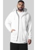 Urban Classics Zip-Kapuzenpullover in Weiß