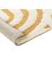 Beliani Kurzflor PERAI in Weiß/Gelb - (W) 160 x (L) 230 cm