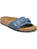 Birkenstock Sandale Pula Braided Suede Leather in Hellblau