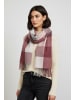 Faera Weicher Schal mit Fransen - Modischer Winter-Accessoire for Damen in Bordeaux