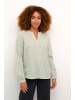 Kaffe Langarm-Hemd KAlena Regular fit in Green/Chalk Stripe