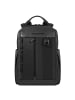 Piquadro Steve Rucksack RFID Schutz 38 cm Laptopfach in black