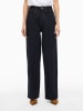 Vila Wide Fit Jeans in Dark Blue Denim 1