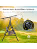 Outsunny Hollywoodschaukel 172L x 110B x 155H cm Braun