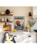 Mr. & Mrs. Panda Wandposter Hafen minimalistisch Design mit Spruch in Weiß