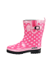 MADSea Gummistiefel Ocean Halbschaft in pink mit weißen Punkten