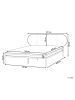 Beliani Doppelbett BOULIN in Schwarz/Braun - (W) 201 x (H) 103 x (L) 208 cm