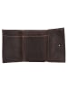 Greenburry Tornado Geldbörse RFID Schutz Leder 9.5 cm in teak brown