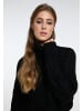 IZIA Damen Strick Rollkragenpullover in Schwarz