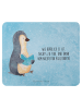 Mr. & Mrs. Panda Mouse Pad Pinguin Buch mit Spruch in Eisblau