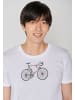 GreenBomb T-Shirt Bike Mikkel in Weiß