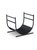 relaxdays Kaminholzregal in Schwarz - (B)46 x (H)40 x (T)38 cm