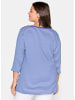sheego 3/4-Arm-Shirt in royalblau