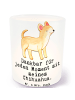 Mr. & Mrs. Panda Outdoor Windlicht Chihuahua Moment mit Spruch in Transparent