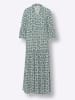 Heine Druck-Kleid in smaragd-apricot-bedruckt