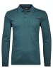 Ragman Softknit-Polo mit Brusttasche, Langarm in Grün