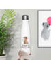 Mr. & Mrs. Panda Thermosflasche Hund Blume mit Spruch in Weiß