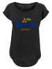 F4NT4STIC Long Cut T-Shirt Fanta Orange in schwarz