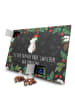 Mr. & Mrs. Panda Tee Adventskalender Einhorn  mit Spruch in Kreidetafel