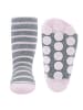 ewers 2er-Set Stoppersocken 2er Pack Maus/Ringel in hellsilber mel./hellrosa