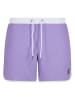 Urban Classics Badeshorts in lavender/white