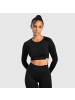 SMILODOX Crop Longsleeve Maysa in Schwarz