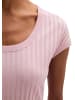 Marc O'Polo Pointelle-T-Shirt slim in Mild Rose
