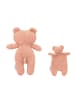 Crochetts Teddy-Bär-Set in Rosa / Weiß – (B)26 x (H)31 x (T)7 cm