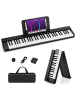COSTWAY Keyboard 61 Tasten in Schwarz