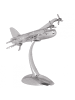 KADIMA DESIGN Design Deko Flugzeug Propeller aus Aluminium Farbe Silber