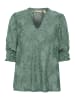 CULTURE Langarm-Bluse CUolu Relaxed fit in Green Milieu